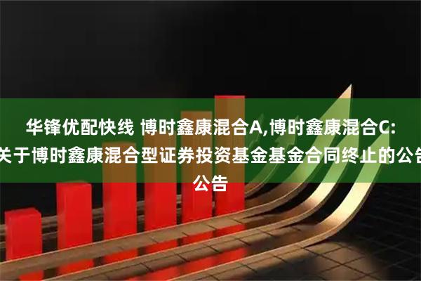 华锋优配快线 博时鑫康混合A,博时鑫康混合C: 关于博时鑫康混合型证券投资基金基金合同终止的公告