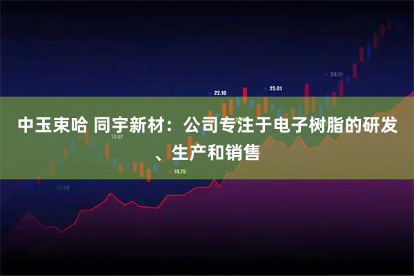 中玉束哈 同宇新材：公司专注于电子树脂的研发、生产和销售